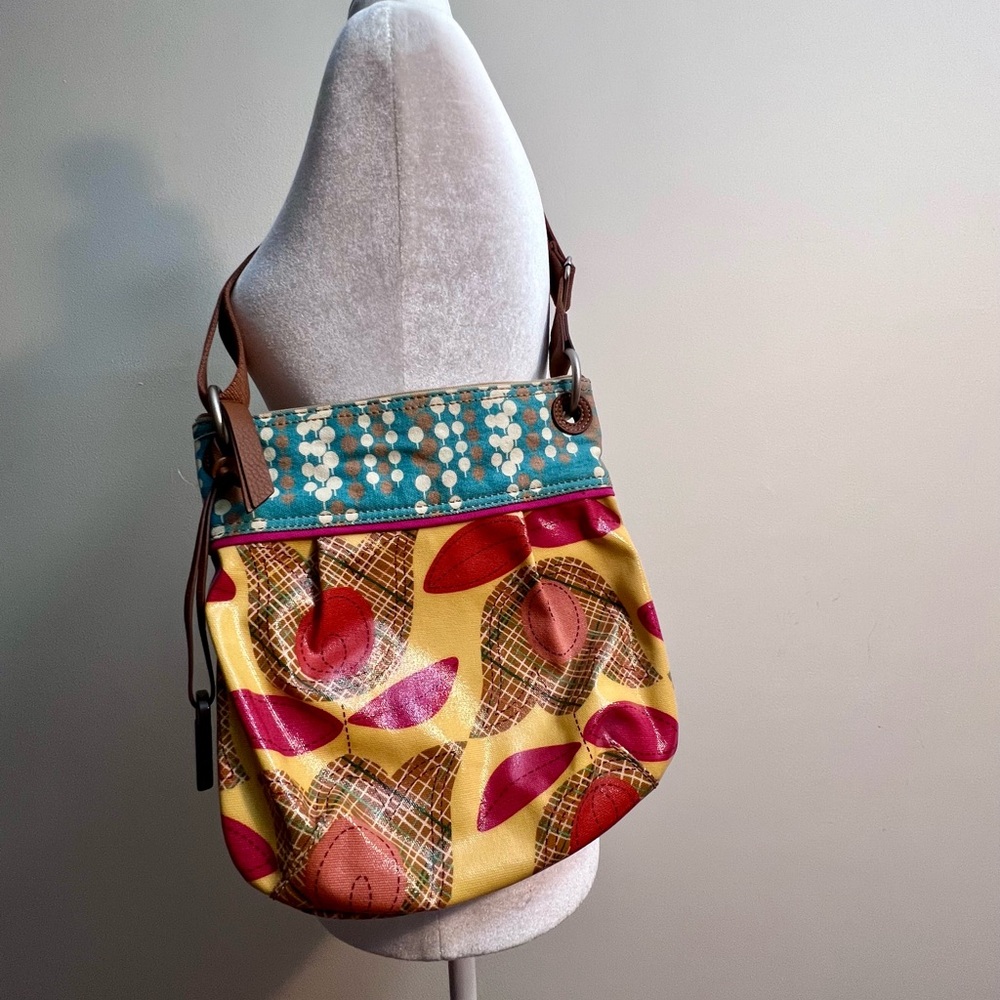 Fossil Multicolor Patterned Crossbody Bag